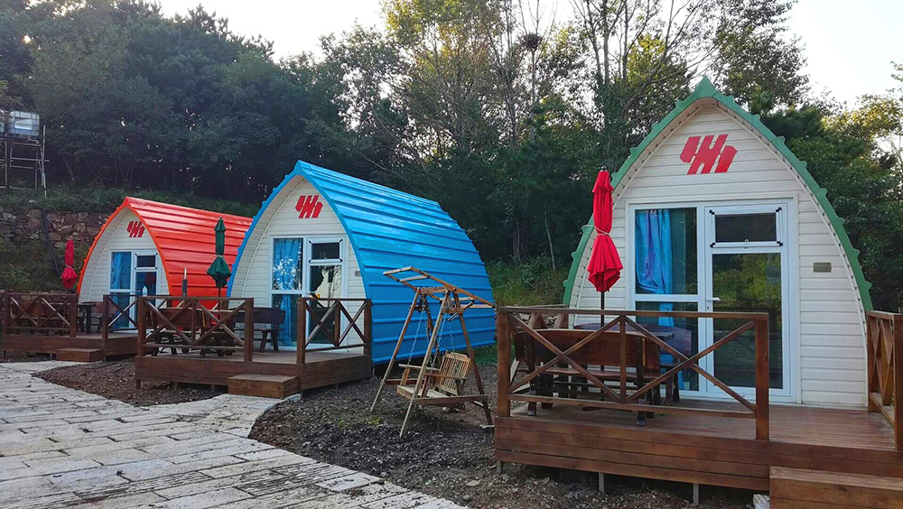 户外运动营地：户外帐篷酒店在野外露营营地的建设